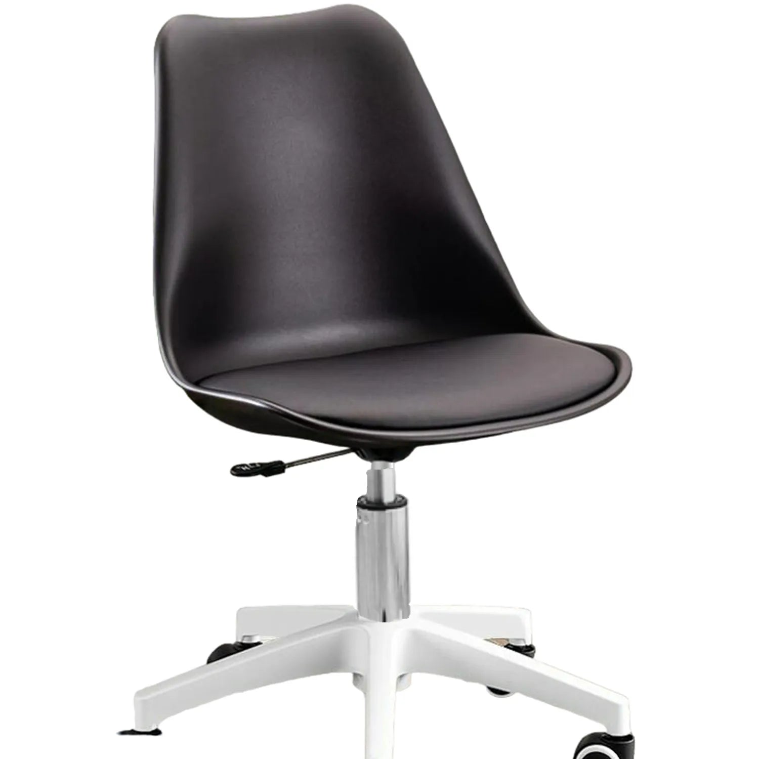 Silla Ergonómica de Oficina Giratoria – Soporte Lumbar, Altura Ajustable, Base Nylon