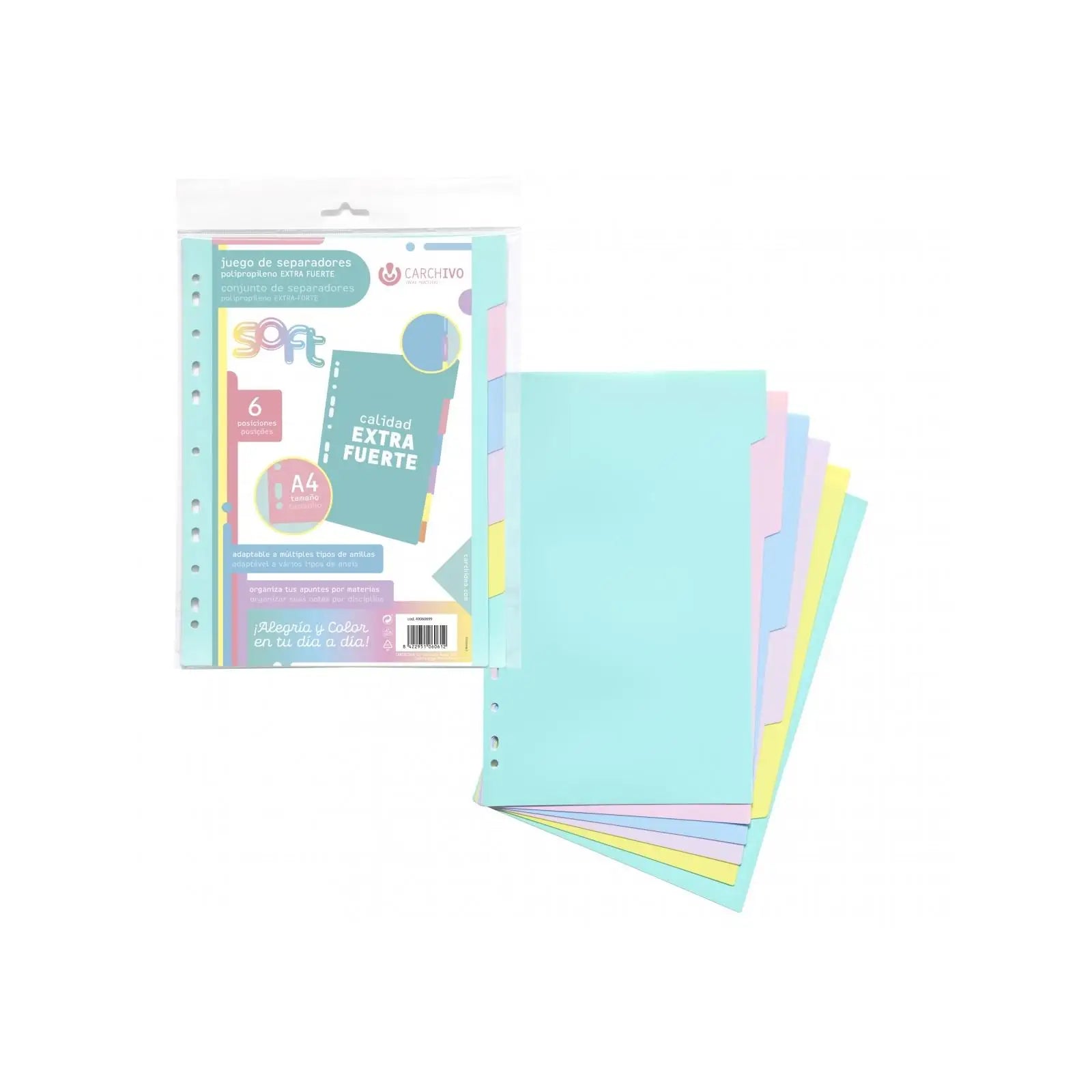 Separadores A4 Extra Resistentes – Organiza tus Documentos de Forma Rápida y Sencilla