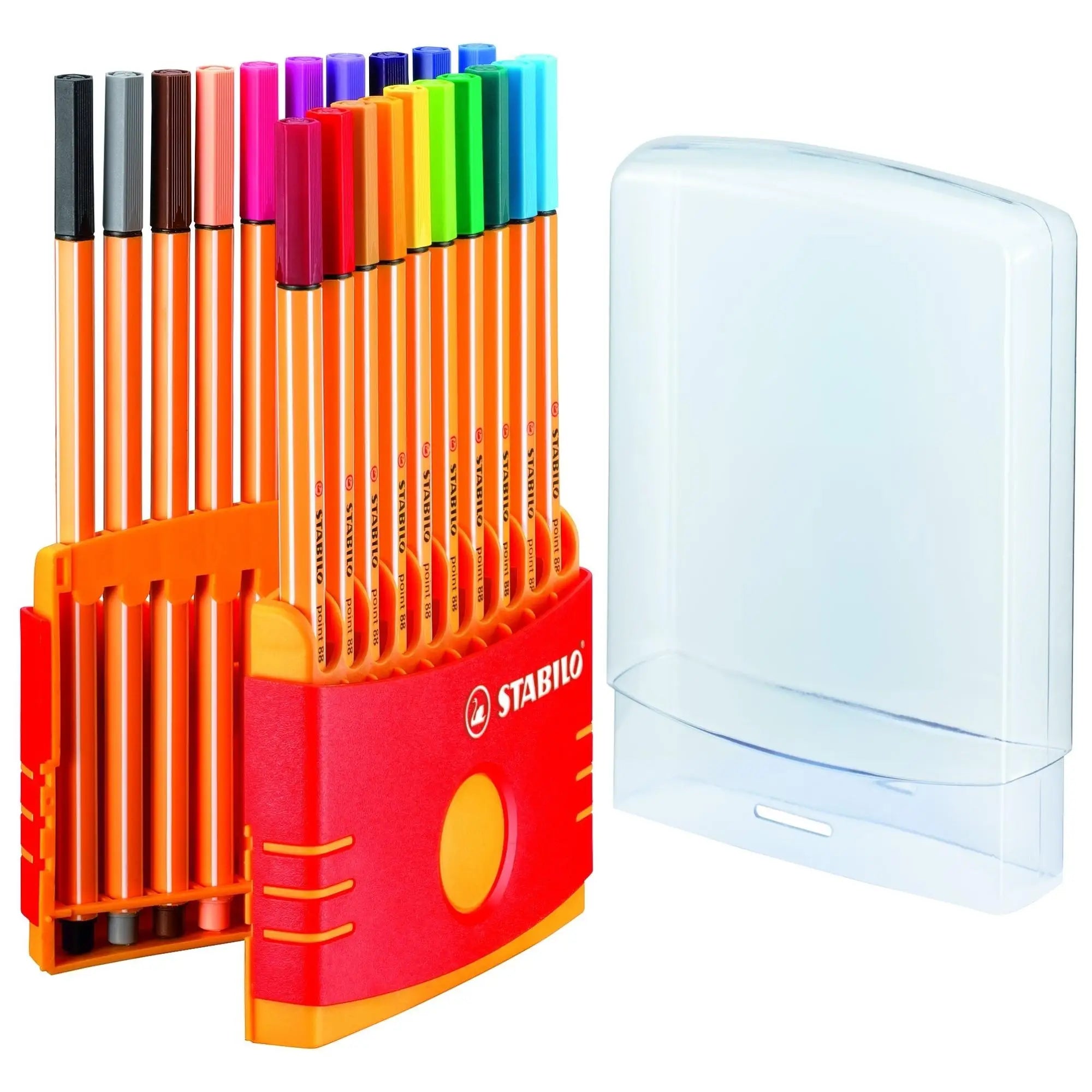 STABILO Point 88 Pack 20 – Rotuladores Punta Fina 0.4mm, Made in Germany