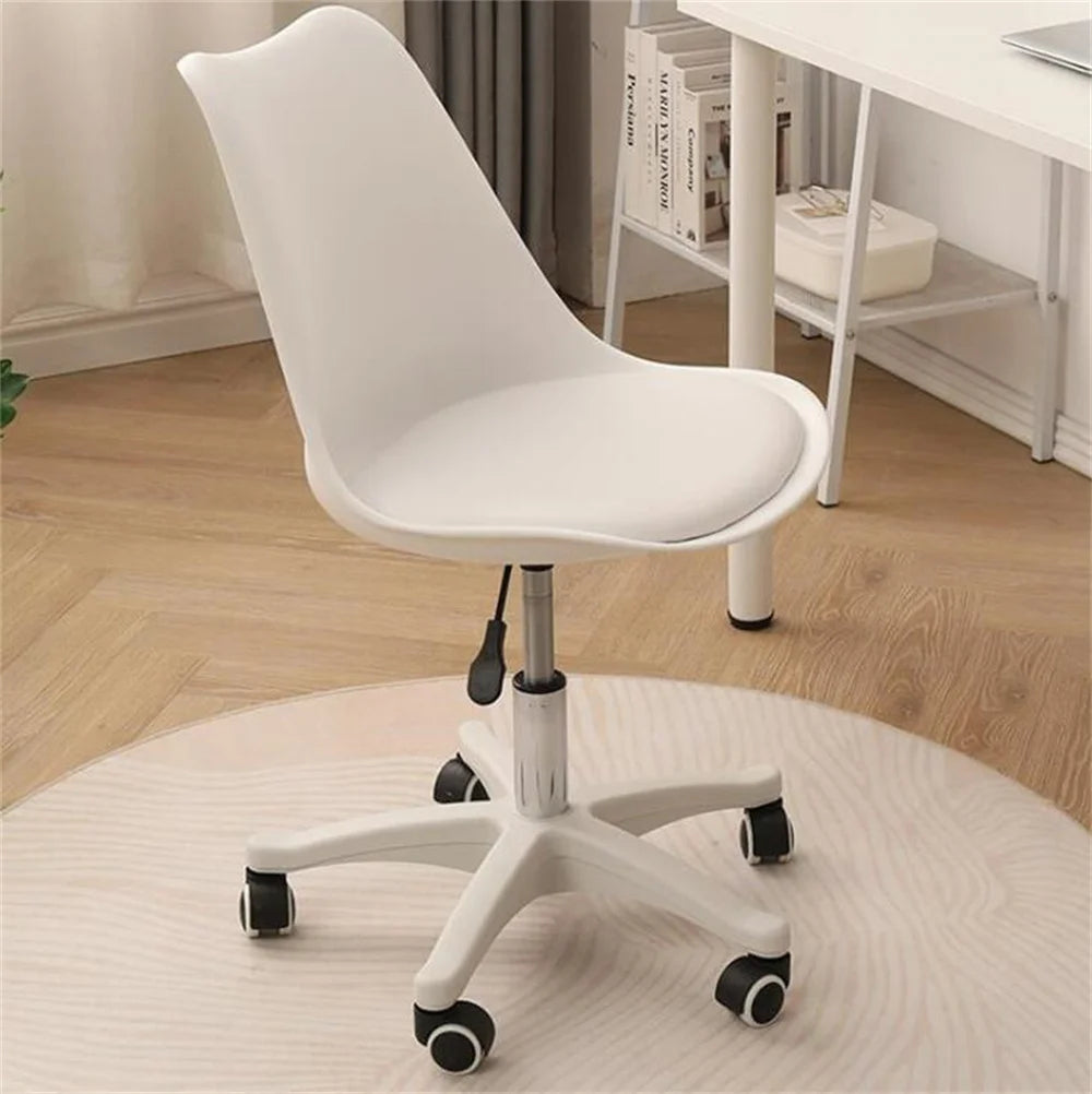Silla Ergonómica de Oficina Giratoria – Soporte Lumbar, Altura Ajustable, Base Nylon