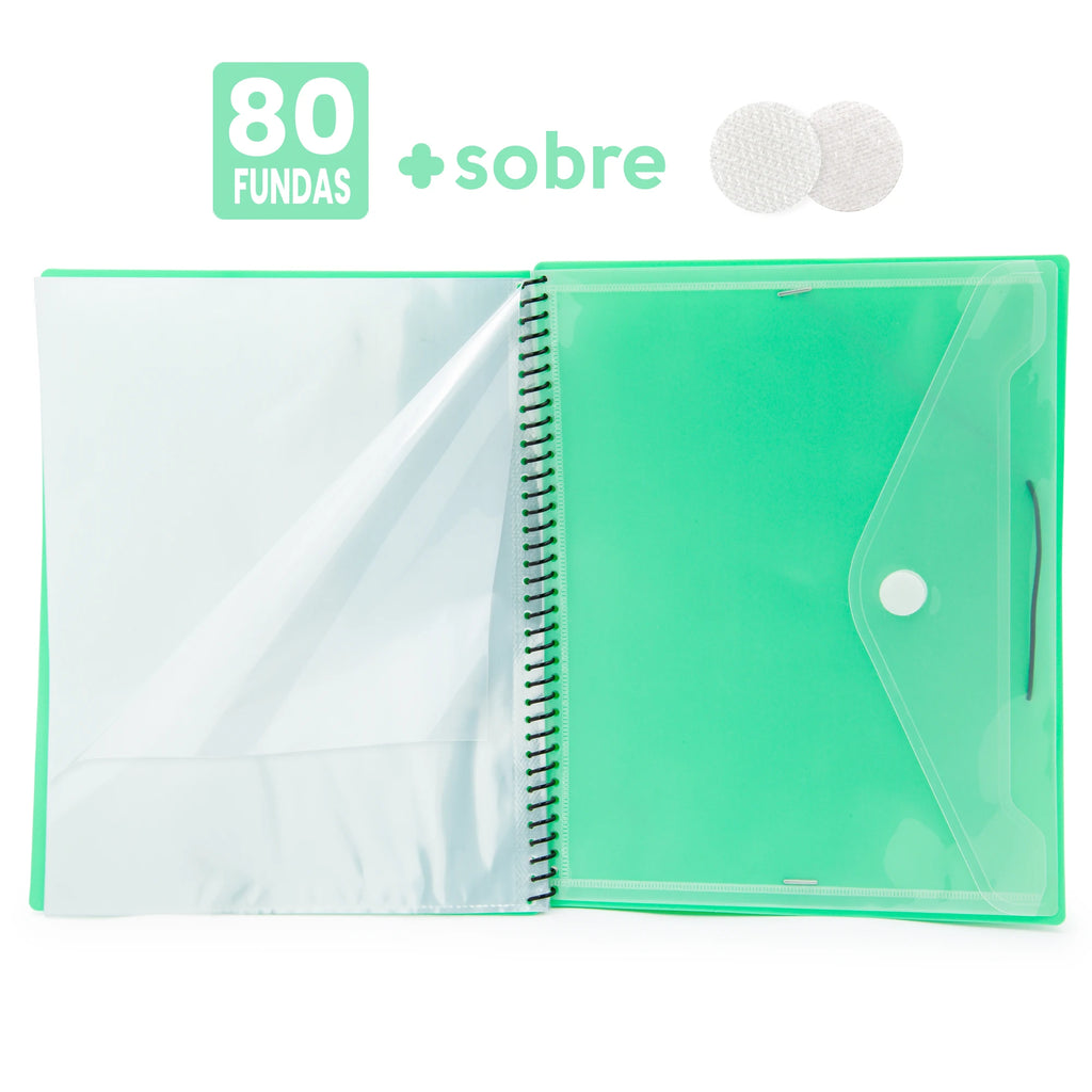 Carpeta A4 de Anillas con Espiral – 80 Hojas e Intercambiable para una Organización Perfecta