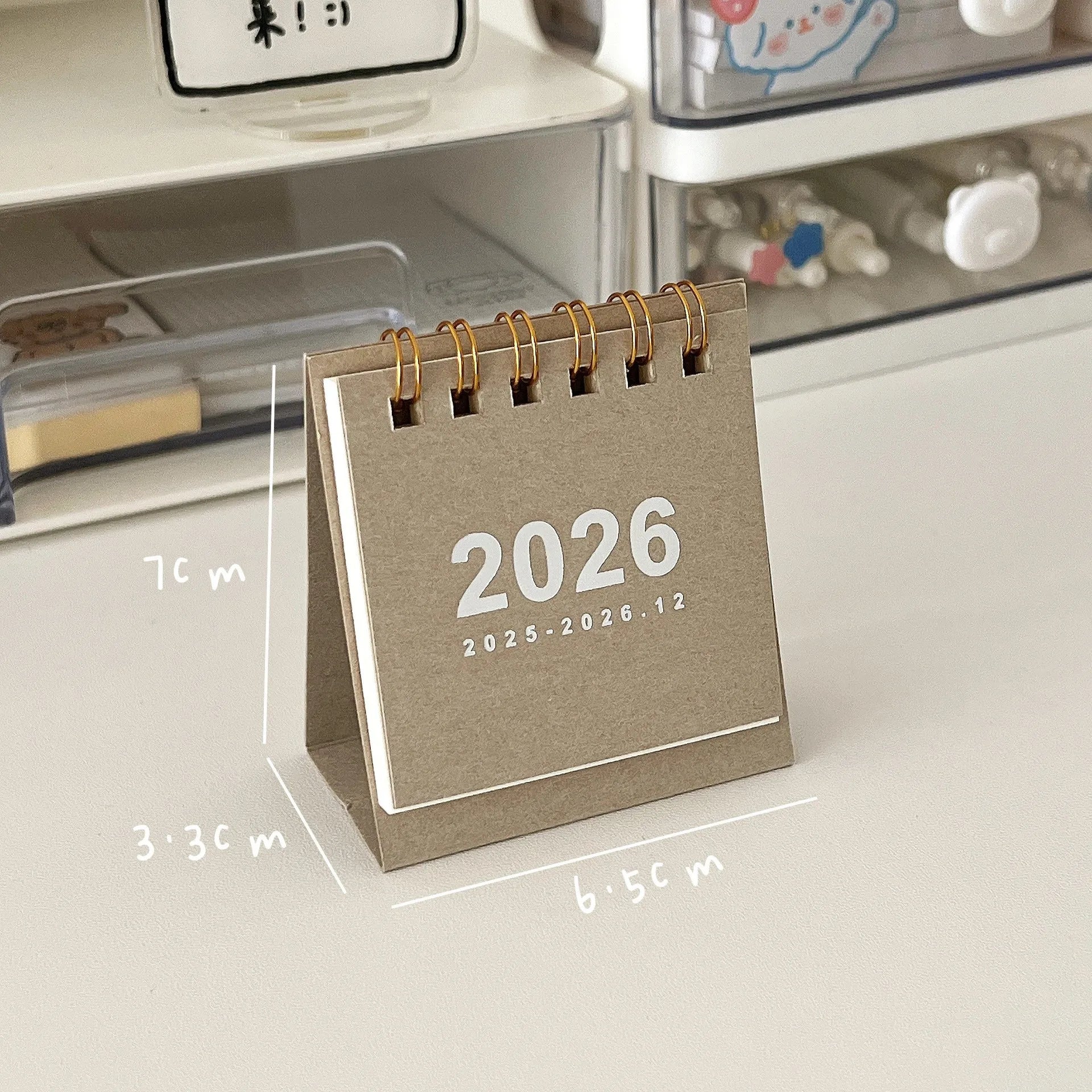 Mini Calendario de Escritorio 2026 – Espiral