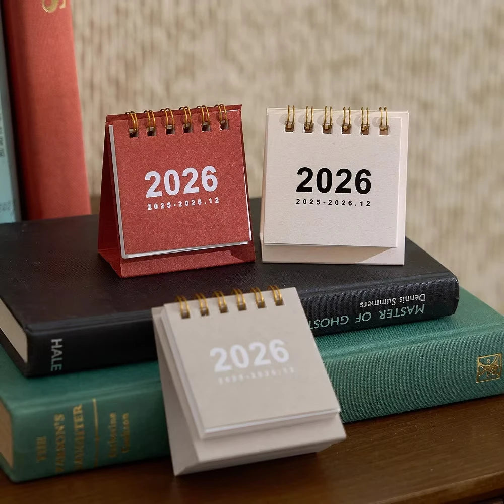 Mini Calendario de Escritorio 2026 – Espiral