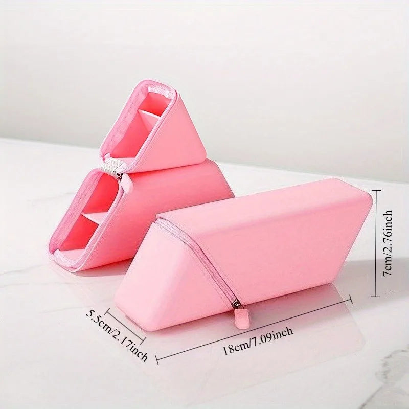 Portalápices de Silicona Plegable – Expandible, Gran Capacidad para Escritorio