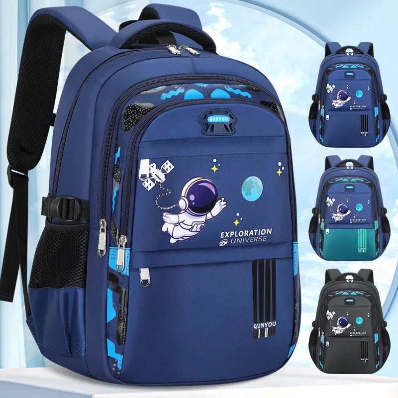 Mochila Infantil Astronauta – Escolar Impermeable para Niños, Primaria