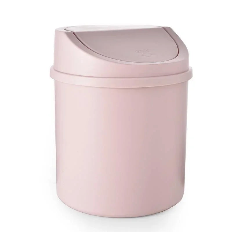 Mini Papelera de Escritorio con Tapa – Cubo de Basura Compacto para Oficina