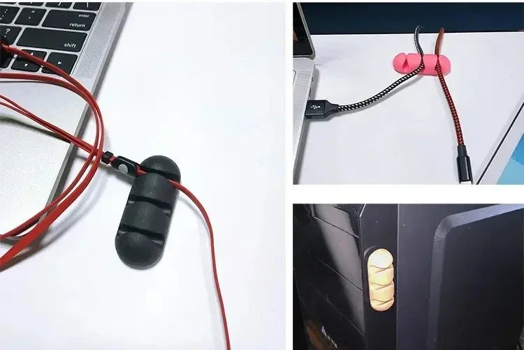 Organizador de Cables VIKEFON – Clips Adhesivos para Ratón, Teclado y Auriculares