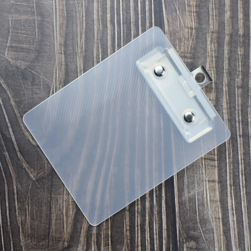 Mini Portapapeles Transparente – Organizador de Escritorio
