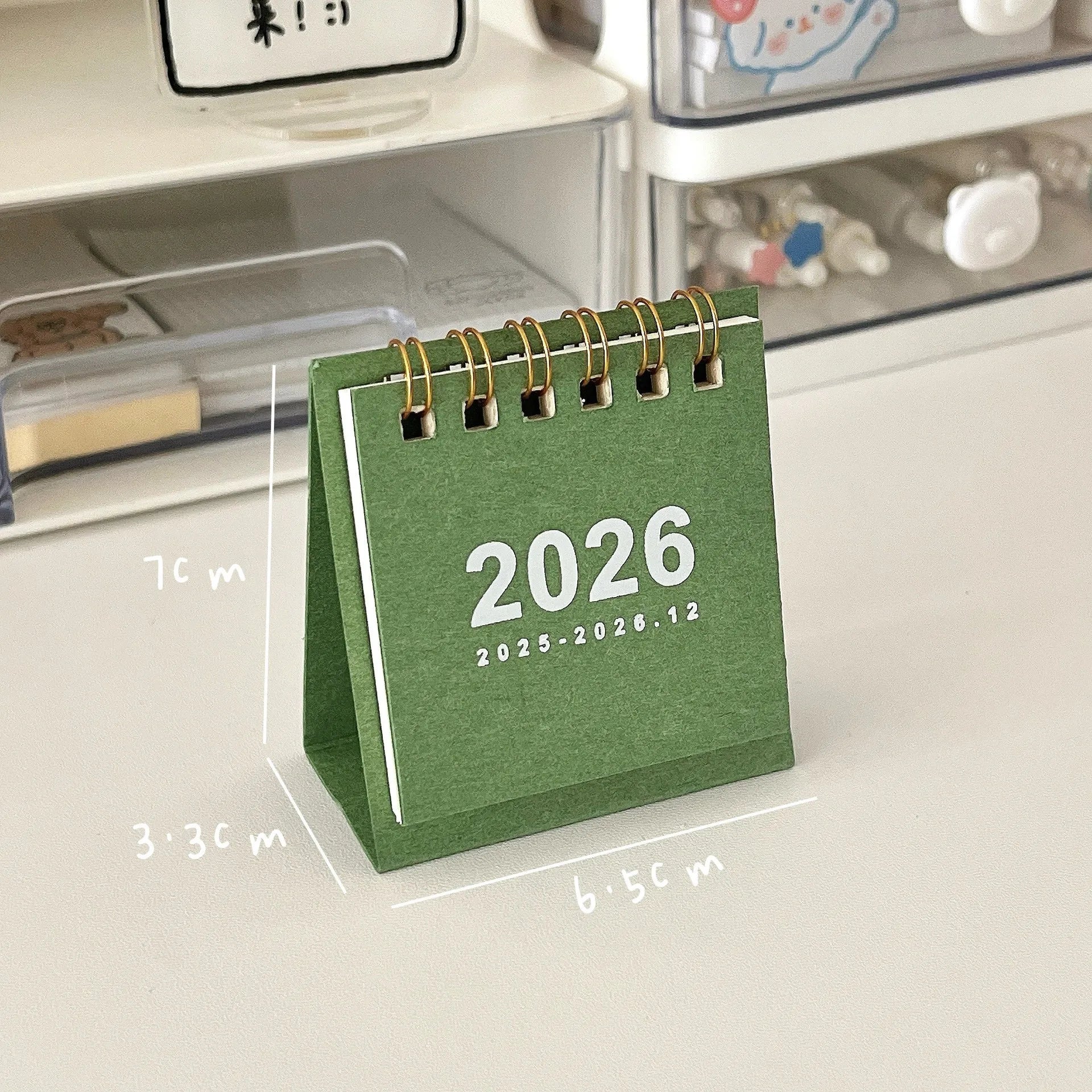 Mini Calendario de Escritorio 2026 – Espiral