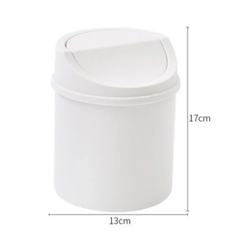 Mini Papelera de Escritorio con Tapa – Cubo de Basura Compacto para Oficina