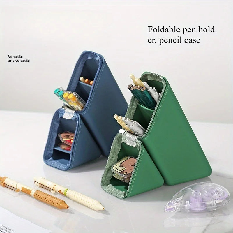 Portalápices de Silicona Plegable – Expandible, Gran Capacidad para Escritorio
