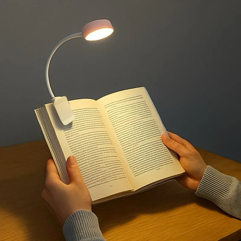 Lámpara de Lectura LED USB – 3 Modos de Luz, Portátil con Protección Ocular