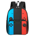 Mochila Escolar GamePad – Bolsillo Frontal Cuadrado, Diseño Gamer para Niños