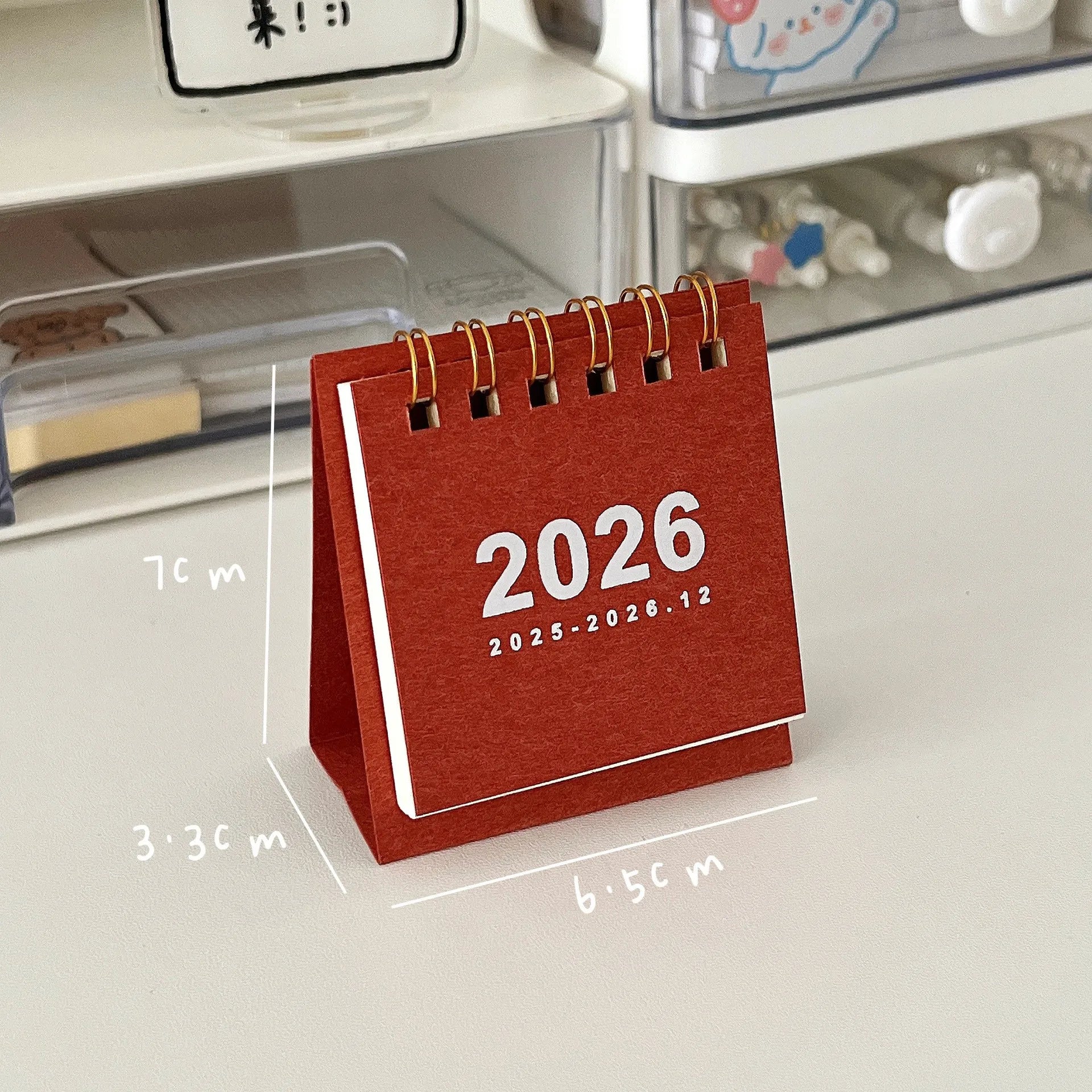 Mini Calendario de Escritorio 2026 – Espiral