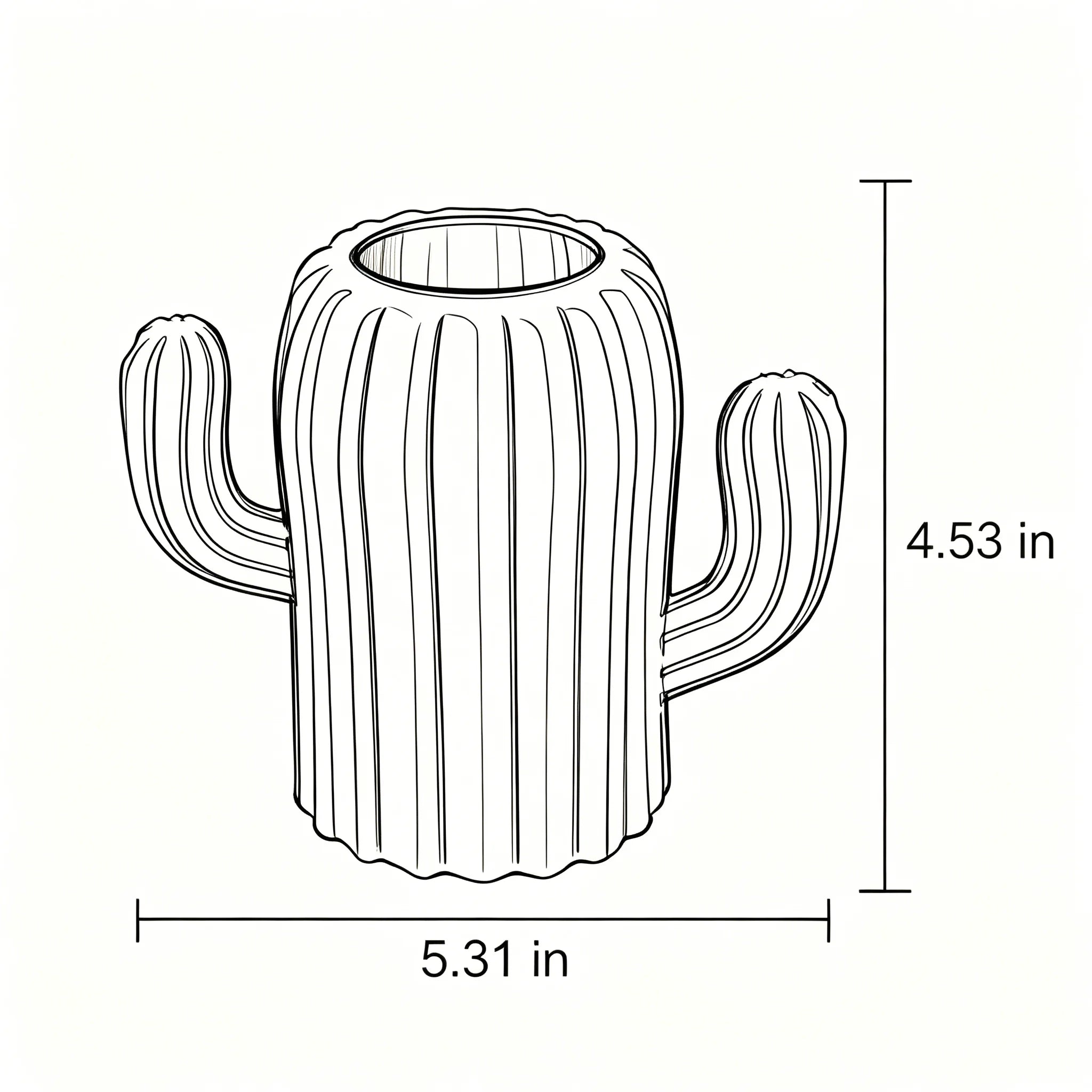 Organizador Decorativo Cactus – Portalápices y Jarrón Multifuncional