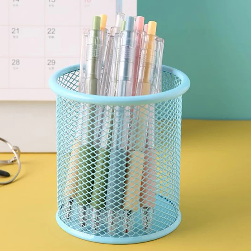 Portalápices de Malla Multifuncional – Organizador de Escritorio Multicolor