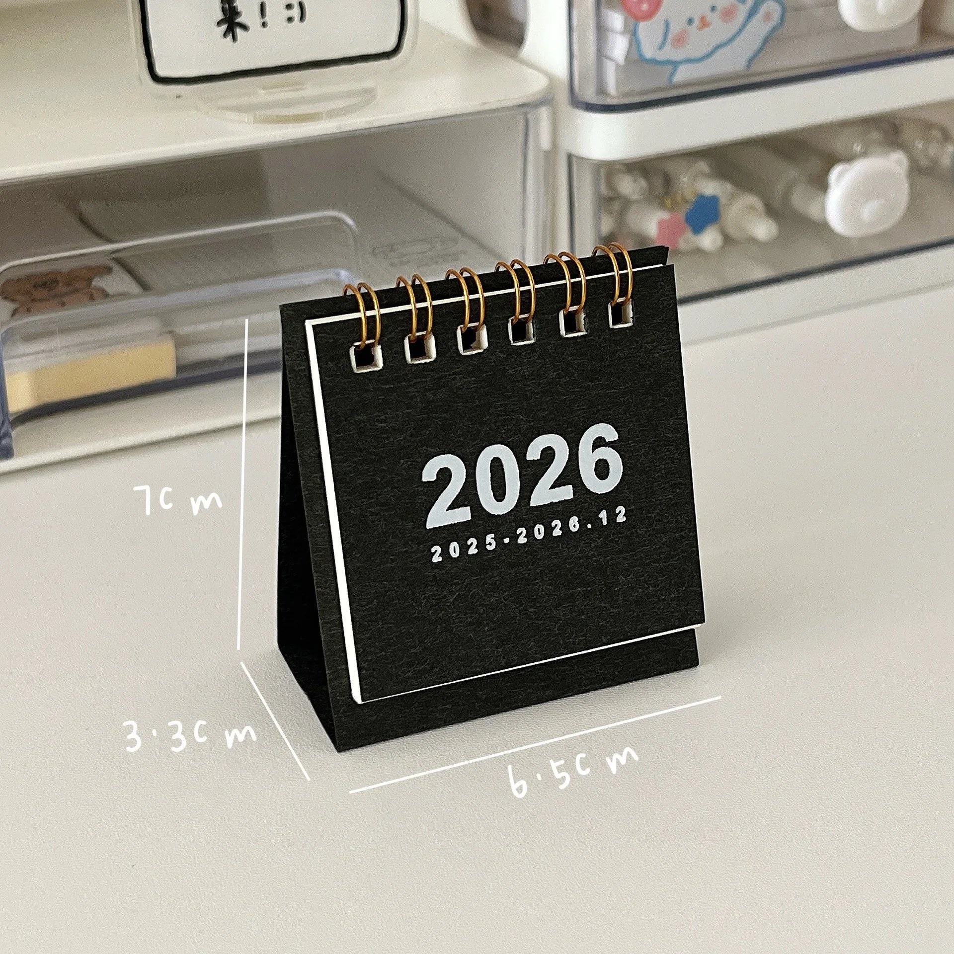 Mini Calendario de Escritorio 2026 – Espiral