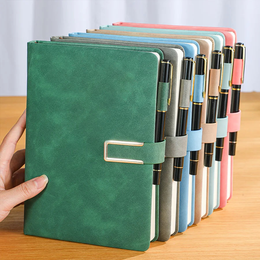 Cuaderno A5 Vintage de Piel – Tapa Blanda Personalizable