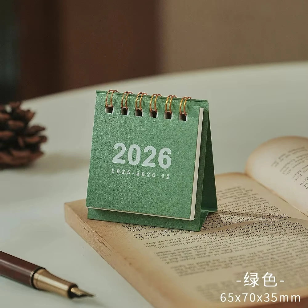 Mini Calendario de Escritorio 2026 – Espiral