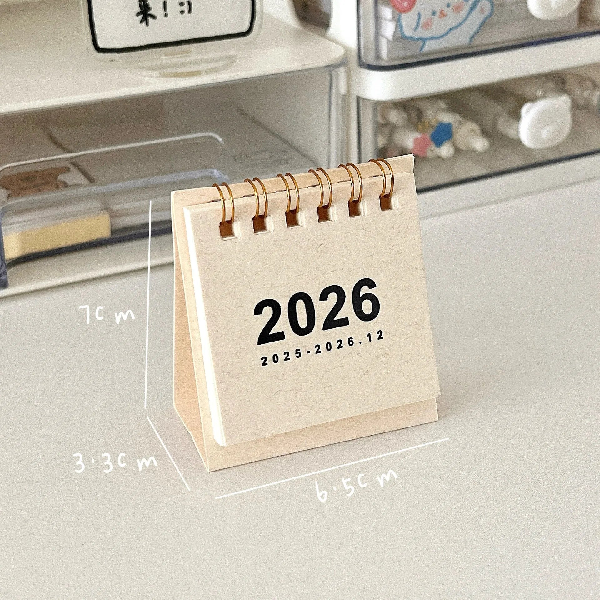 Mini Calendario de Escritorio 2026 – Espiral