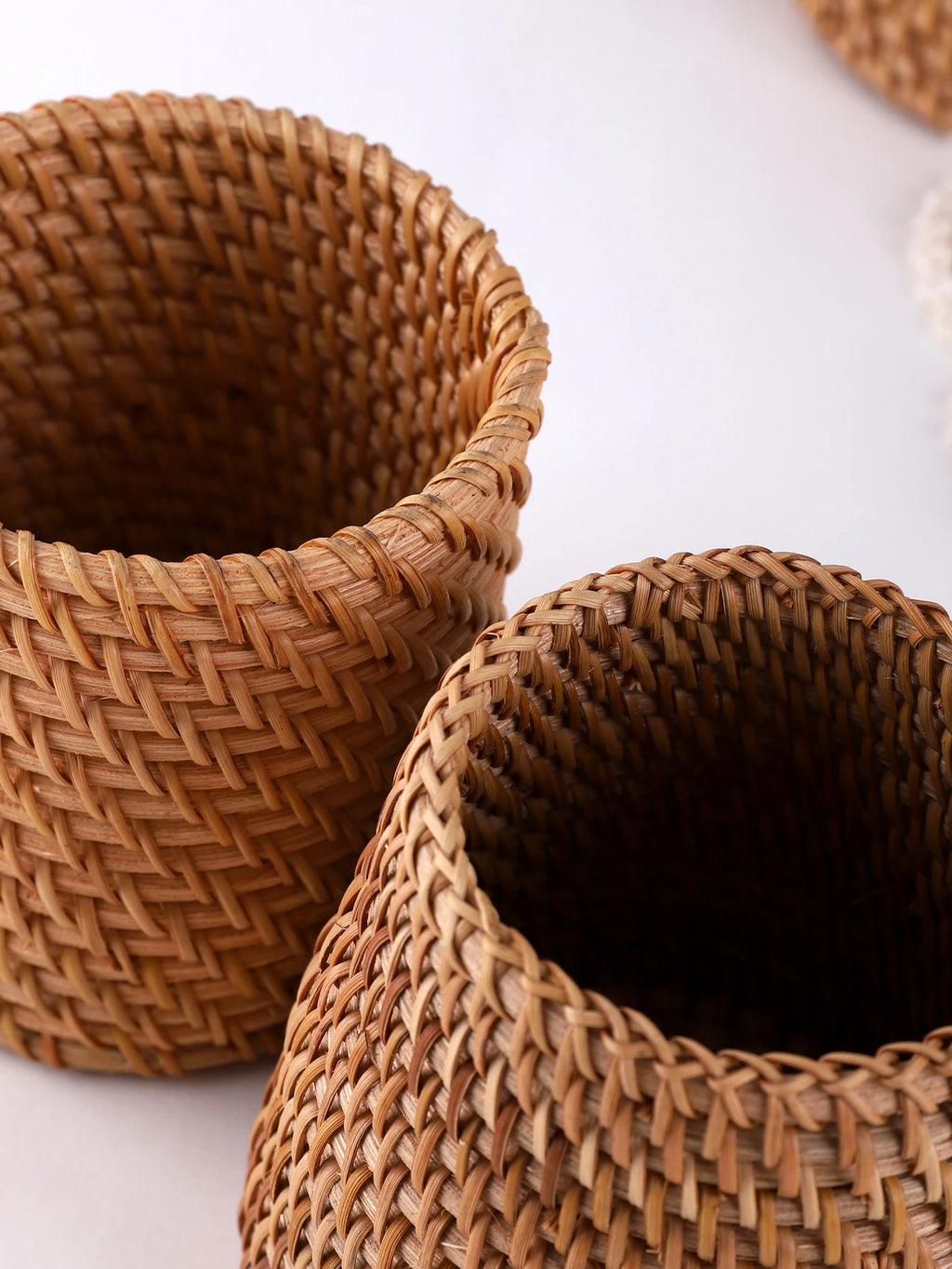 Portalápices de Ratán – Organizador de Escritorio Resistente e Impermeable