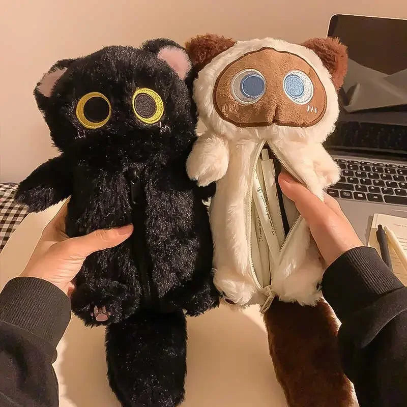 Estuche de Gato de Peluche