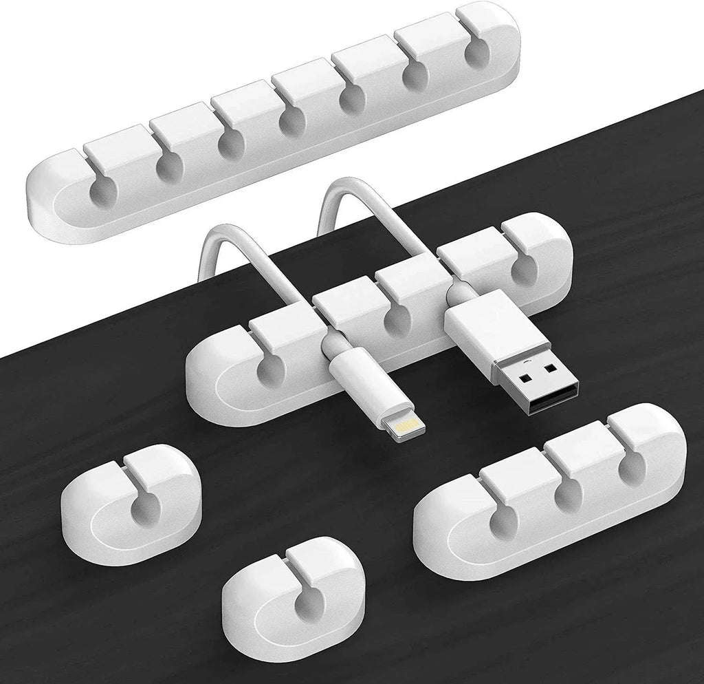 Organizador de Cables VIKEFON – Clips Adhesivos para Ratón, Teclado y Auriculares